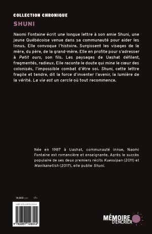 Shuni - Couverture arrière