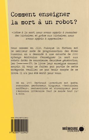 Comment enseigner la mort à un robot? - Comment enseigner la mort à un robot?