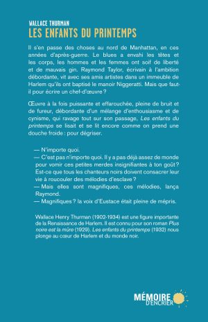 Les enfants du printemps - Couverture arrière