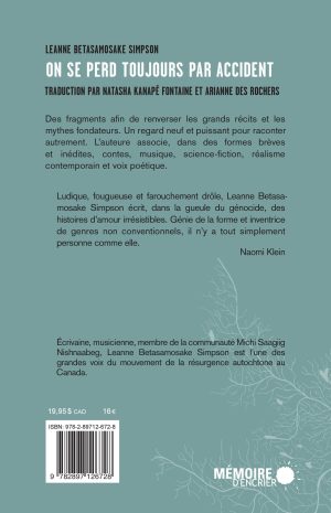 On se perd toujours par accident - Couverture arrière