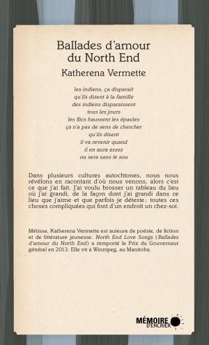 Ballades d'amour du North End - Couverture arrière
