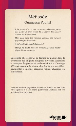 Métissée - Couverture arrière