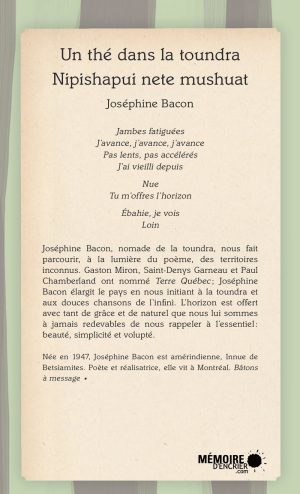 Un thé dans la toundra Nipishapui nete mushuat - Couverture arrière