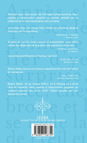 Sans capote ni kalachnikov (format poche) - Couverture arrière