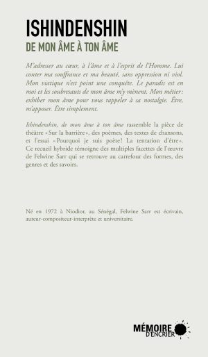 Ishindenshin, de mon âme à ton âme - Couverture arrière