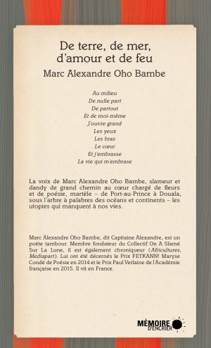 De terre, de mer, d'amour et de feu - Couverture arrière