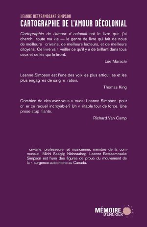 Cartographie de l'amour décolonial - Couverture arrière