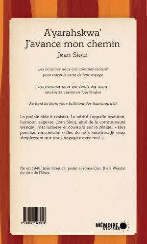 A’yarahskwa’  J’avance mon chemin - Couverture arrière