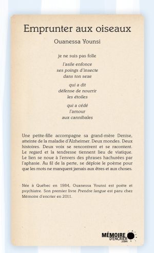 Emprunter aux oiseaux - Couverture arrière