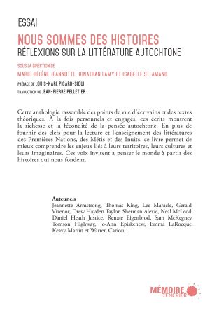 Nous sommes des histoires - Couverture arrière