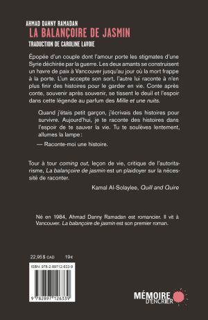 La balançoire de jasmin - Couverture arrière