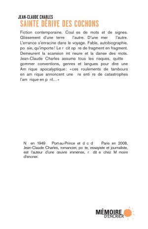 Sainte dérive des cochons - Couverture arrière