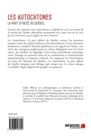 Les Autochtones, la part effacée du Québec - Couverture arrière