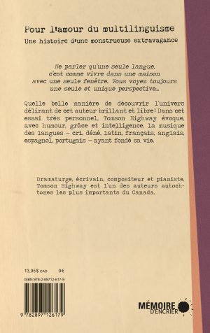 Pour l'amour du multilinguisme - Couverture arrière
