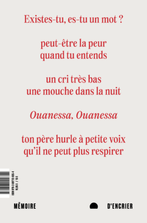 Quand je vis - Back cover