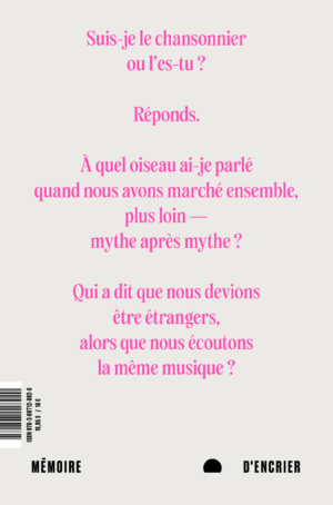 De l'amour des étranges chevaux - Couverture arrière